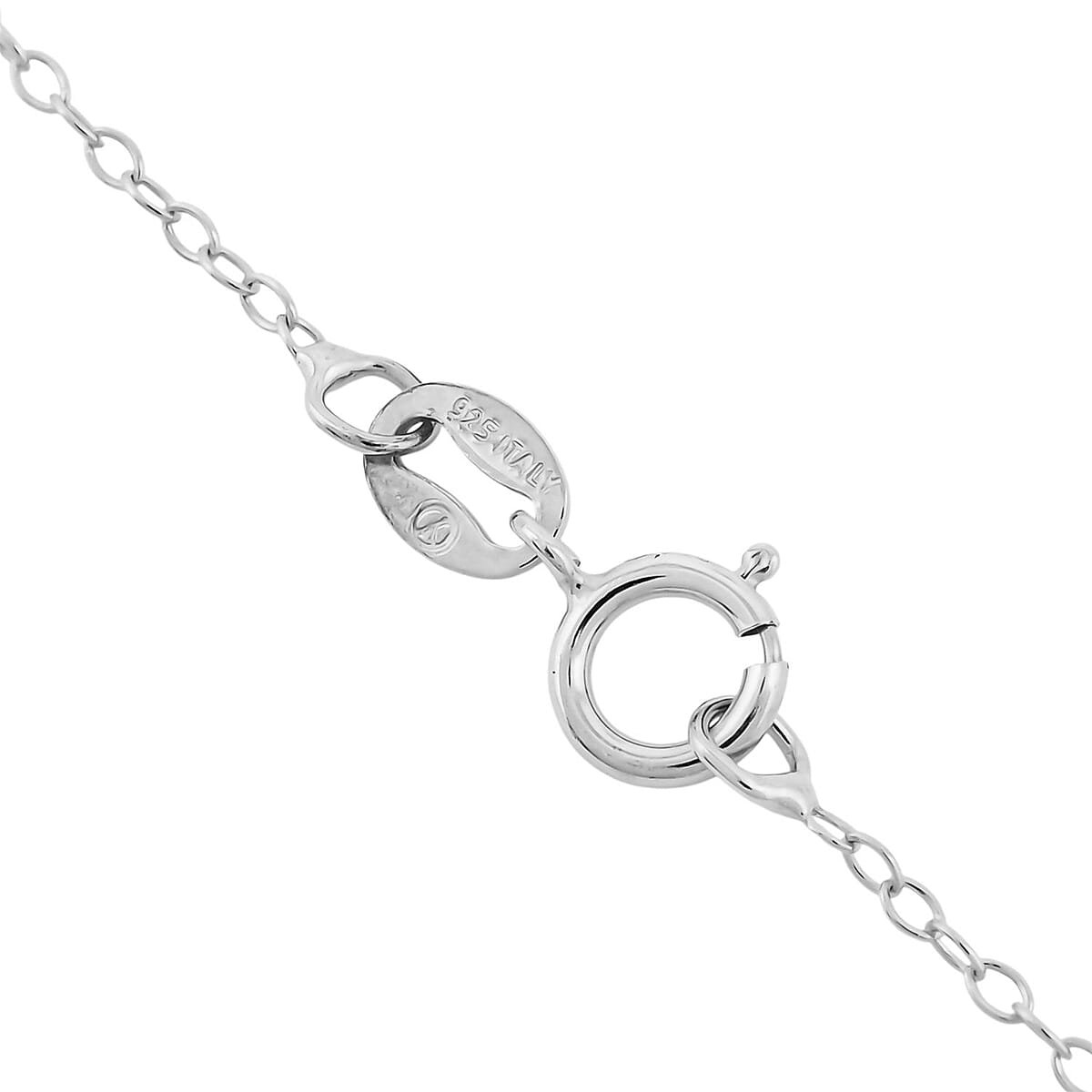 Simulated Diamond Pendant Necklace in Rhodium Over Sterling Silver 18 Inches image number 4