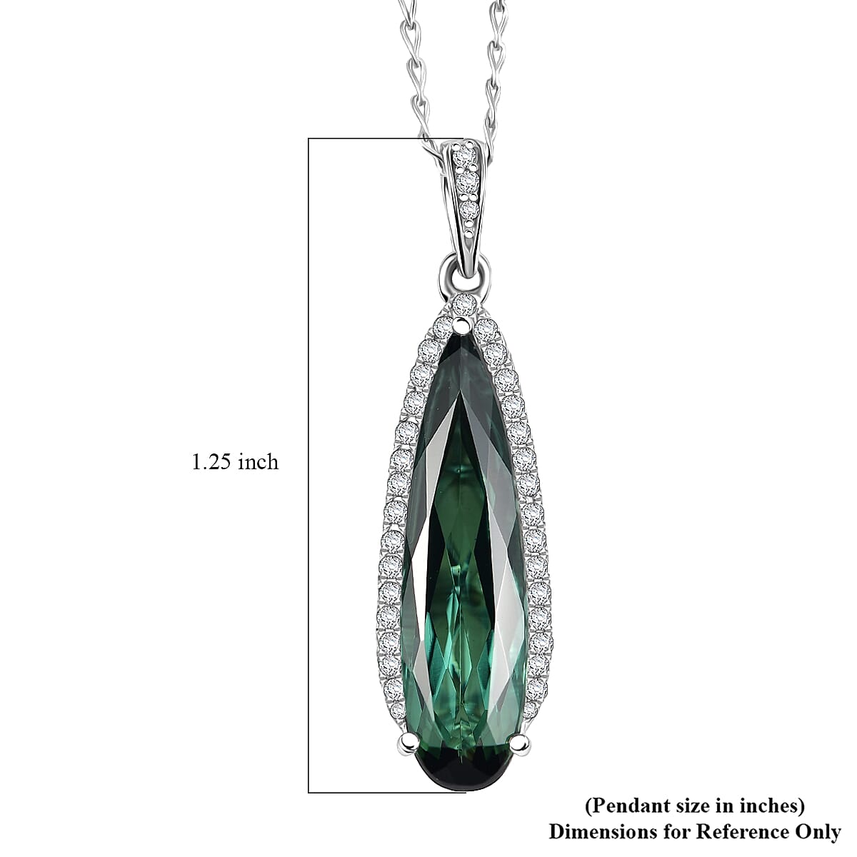 Certified & Appraised Rhapsody AAAA Santa Rosa Tourmaline and E-F VS Diamond 4.78 ctw Pendant Necklace in 950 Platinum 20 Inches image number 5