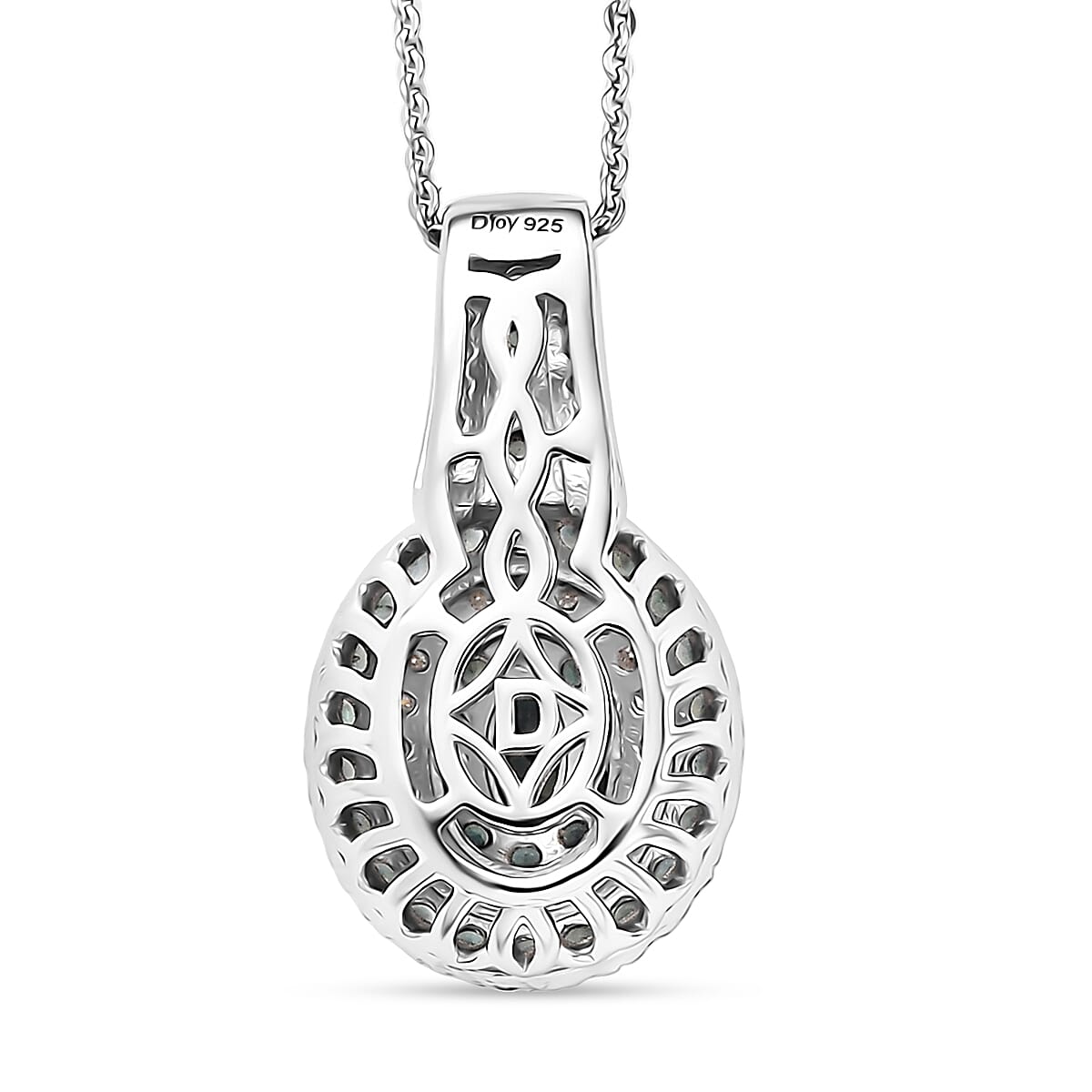 D'Joy Narsipatnam Alexandrite and Moissanite 1.20 ctw Pendant Necklace in Rhodium Over Sterling Silver 20 Inches image number 4