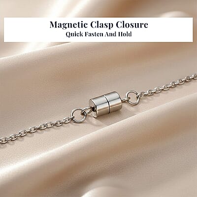 EverTrue African Amethyst Pendant Necklace in Stainless Steel 3.60 ctw (20 Inches)