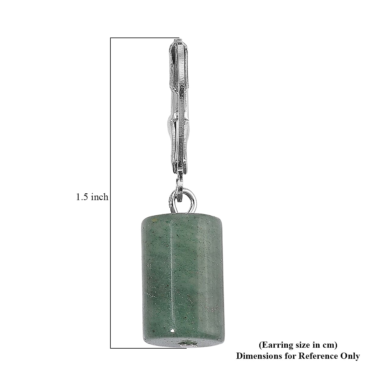 Green Aventurine 136.40 ctw Bracelet (7.00-9.00In) and Lever Back Earrings in Silvertone image number 7