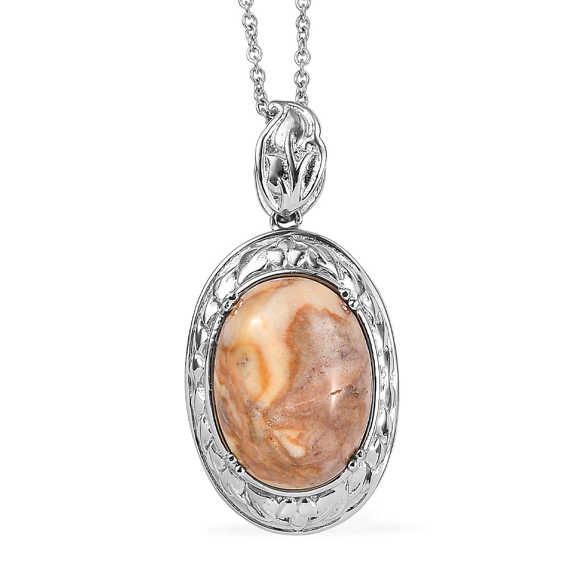 EverTrue Cherry Creek 16.10 ctw Pendant Necklace in Stainless Steel 20 Inches image number 0