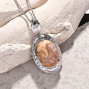 EverTrue Cherry Creek Pendant Necklace in Stainless Steel 16.10 ctw (20 Inches)