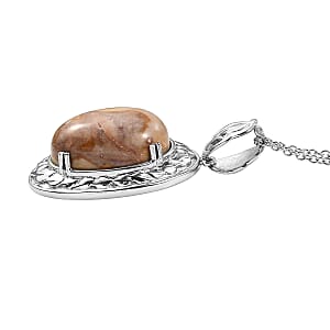 EverTrue Cherry Creek Pendant Necklace in Stainless Steel 16.10 ctw (20 Inches)