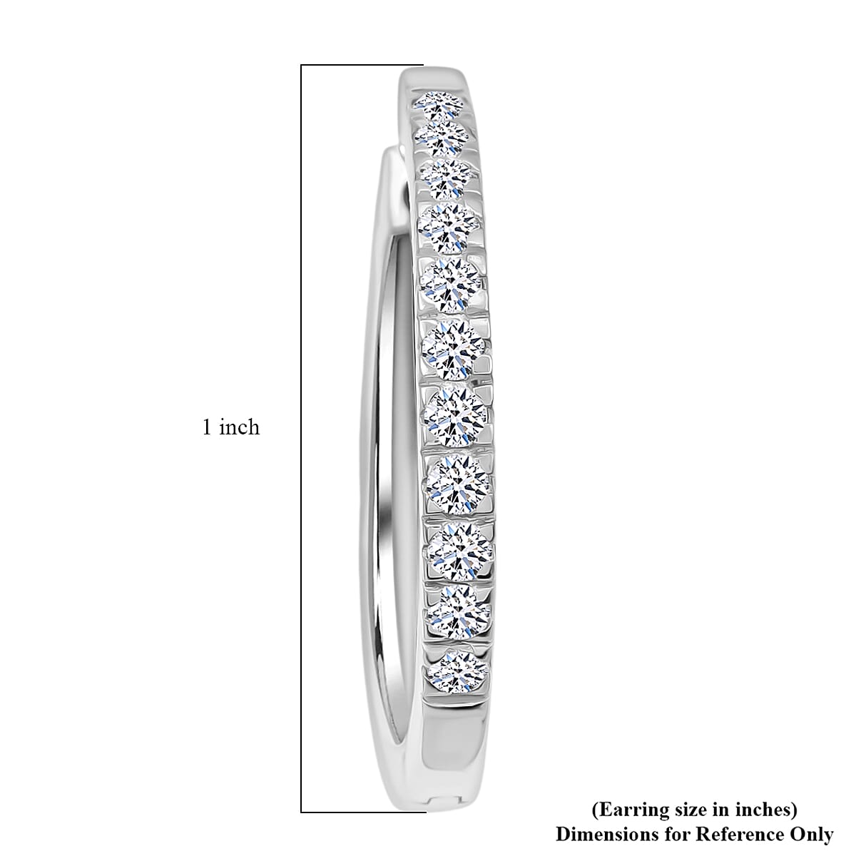  2 Piece Set Luxuriant Lab Grown Diamond G-H SI 0.85 ctw Everyday Brilliance Ring (Size 10.0) and Earrings in Rhodium Over Sterling Silver image number 8