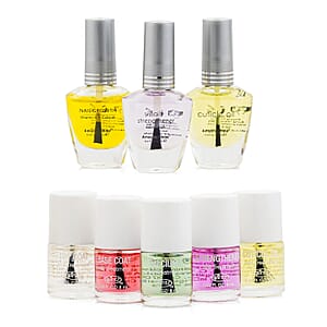 Amazing Shine 3 Step Nail & Cuticle Treatment Set, Glintz 5 Piece 0.28 Fl. Oz. Nail Treatment Boxed Set
