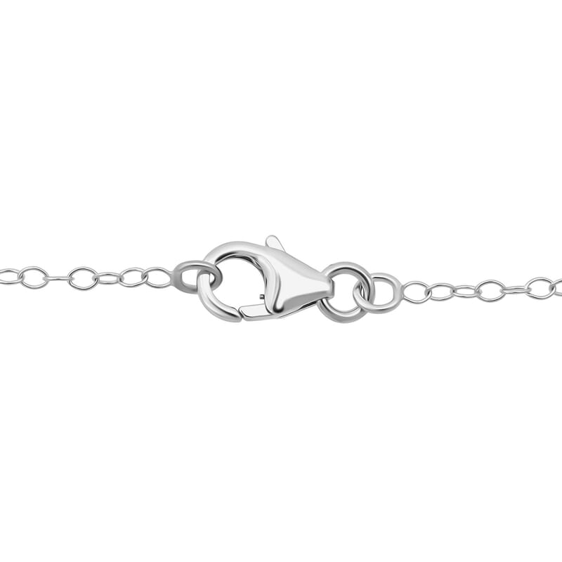 Premium Color Change Garnet and G-H SI Luxuriant Lab Grown Diamond 1.00 ctw Pendant Necklace in Rhodium Over Sterling Silver 20 Inches