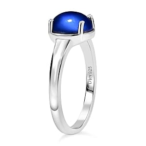 Aurora Moonstone 6.76 ctw Solitaire Stud Earrings, Ring (Size 9.0) and Pendant in Rhodium Over Sterling Silver