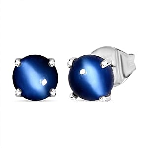 Aurora Moonstone 6.76 ctw Solitaire Stud Earrings, Ring (Size 9.0) and Pendant in Rhodium Over Sterling Silver