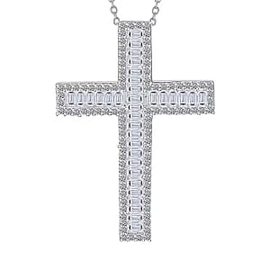 Ankur's Treasure Chest Doorbuster Luxuriant Lab Grown Diamond G-H SI 1.00 ctw The Mirror of the Soul Pendant Necklace in Rhodium Over Sterling Silver 20 Inches