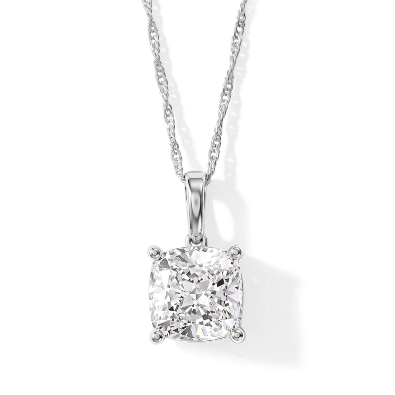 IGI Certified Luxuriant Lab Grown Diamond E-F VS 3.00 ctw Pendant Necklace 20 Inches in 950 Platinum 4.50 Grams