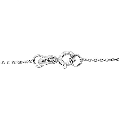 Luxuriant Lab Grown Yellow Diamond (IR) and Lab Grown Diamond VS 0.25 ctw Butterfly Pendant Necklace in Rhodium Over Sterling Silver 18-20 Inches