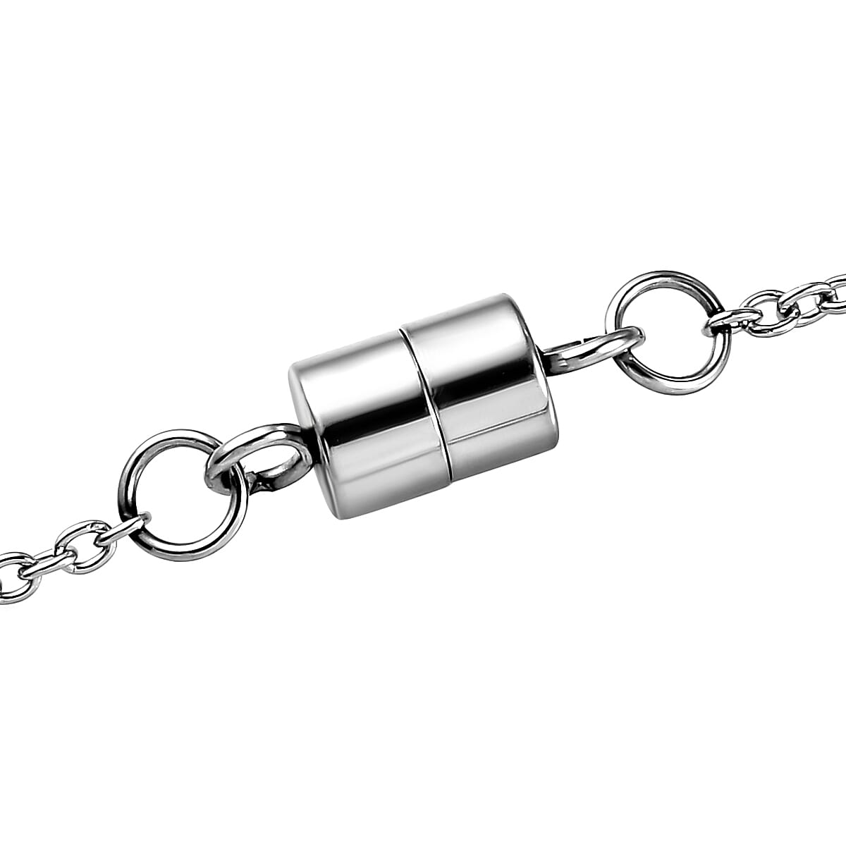 EverTrue Tigers Eye 10.00 ctw Pendant Necklace in Stainless Steel 20 Inches  image number 5