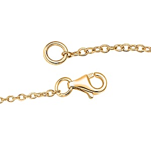 Red Jade (D) 45.00 ctw Carved Mikubu Pendant Necklace in 14K Yellow Gold Over Sterling Silver 20 Inches