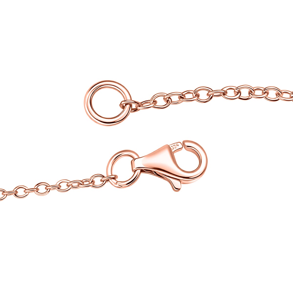 Pink Jade (D) 45.00 ctw Carved Mikubu Pendant Necklace in 14K Rose Gold Over Sterling Silver 20 Inches image number 3