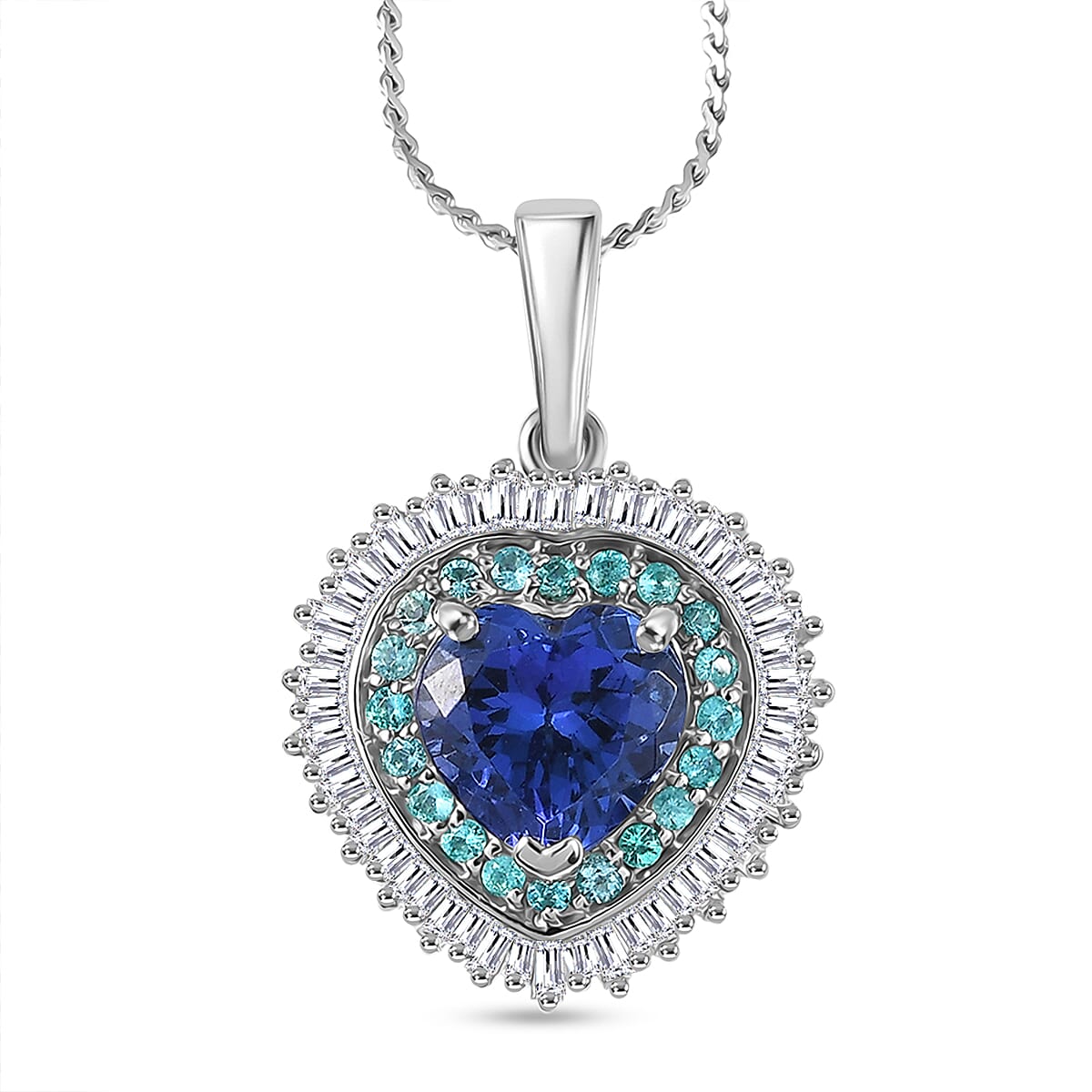 Heart-Shaped Tanzanite Pendant Image