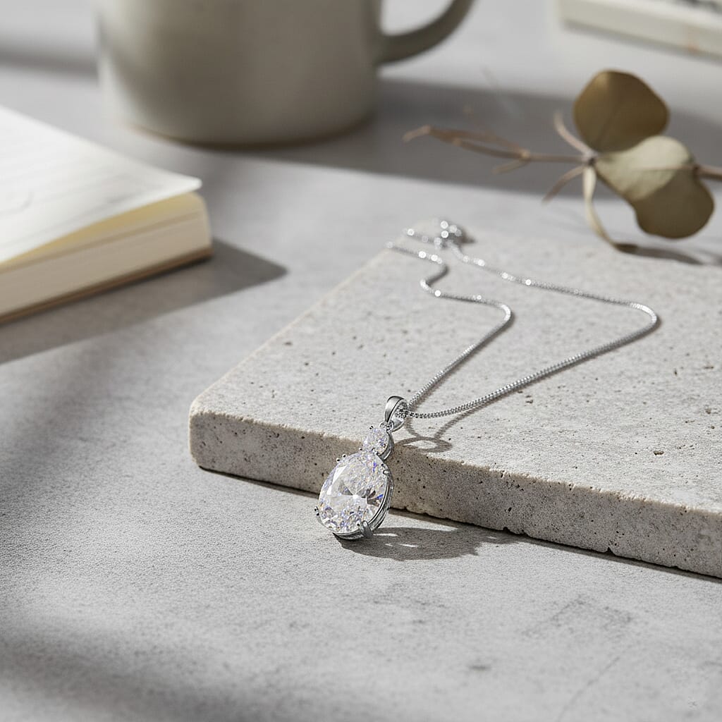 Rhodium Over Sterling Silver