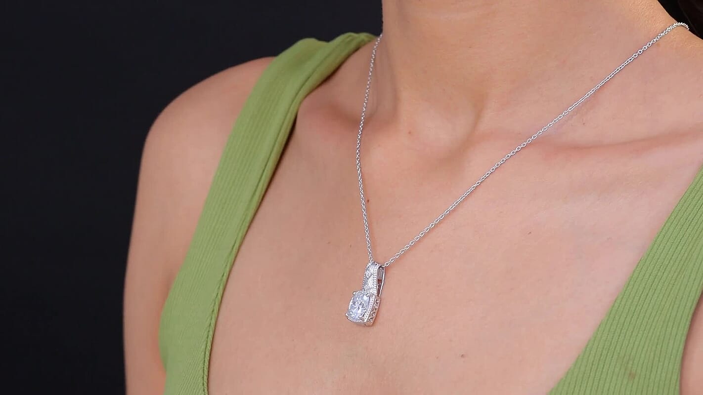 D'Joy Moissanite 4.00 ctw Pendant Necklace