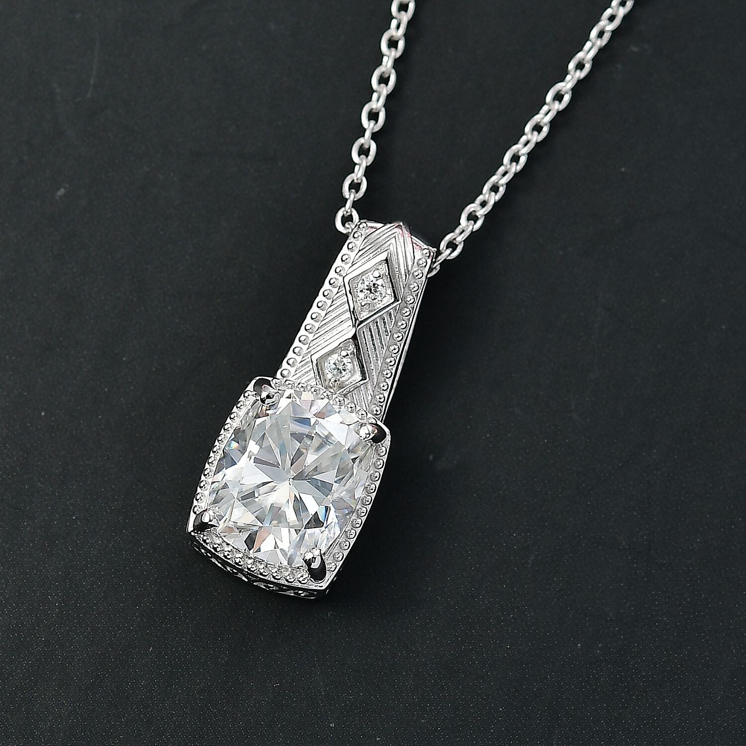 Rhodium Over Sterling Silver - Product card gallery slide 2 (10146244886811)