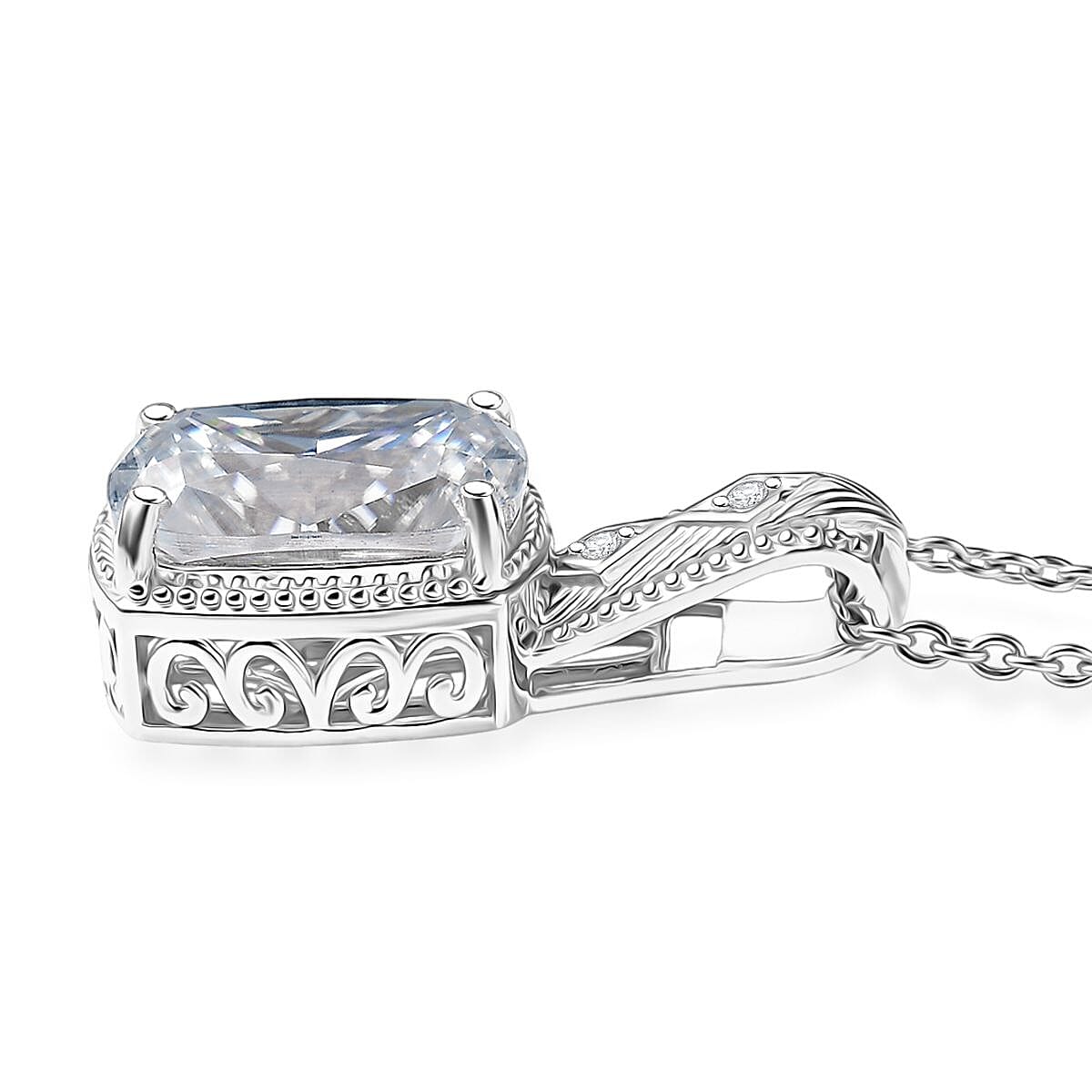 Rhodium Over Sterling Silver - Product card gallery slide 4 (10146244886811)