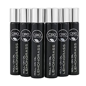 Doorbuster CBD For Life Set of 6 Lemongrass CBD Roll On for Pain Relief (6x 0.64oz)