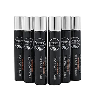 Doorbuster CBD For Life Set of 6 Original CBD Roll On for Pain Relief (6x 0.64oz)
