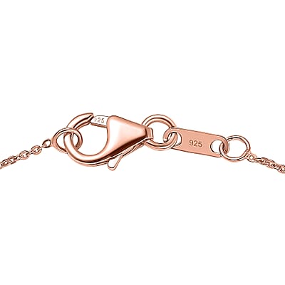 D'Joy Premium Ethiopian Welo Opal, Multi Gemstone 3.75 ctw Aurora Opal Pendant Necklace in 18K Vermeil Rose Gold Over Sterling Silver 20 Inches