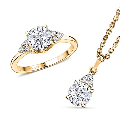 Yellow Gold Over Sterling Silver / 10 - Product card gallery slide 1 (10176707002681)