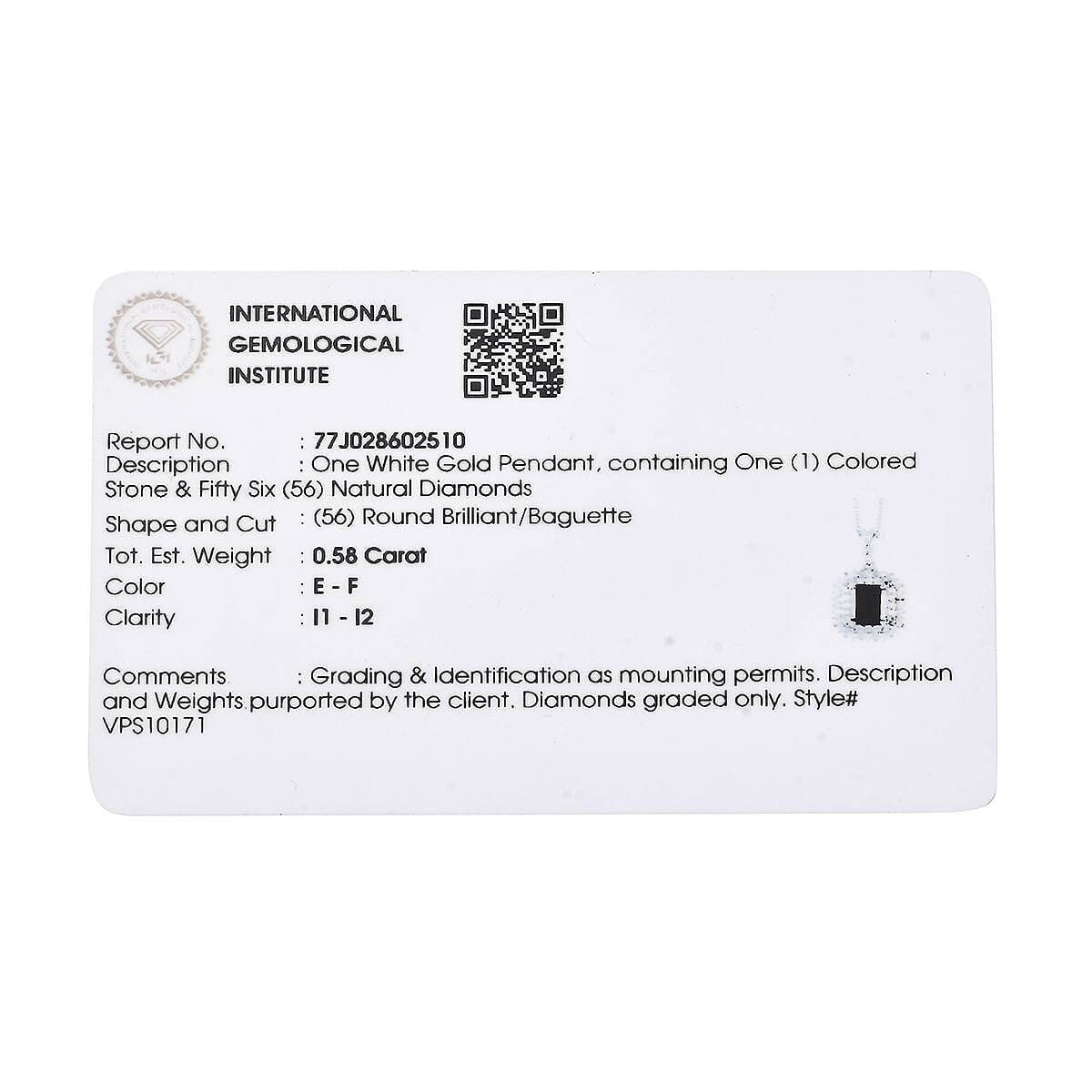 IGI Certified Luxoro AAA Monte Belo Indicolite and Diamond I2 2.45 ctw Art Deco Pendant Necklace in 10K White Gold 20 Inches image number 6