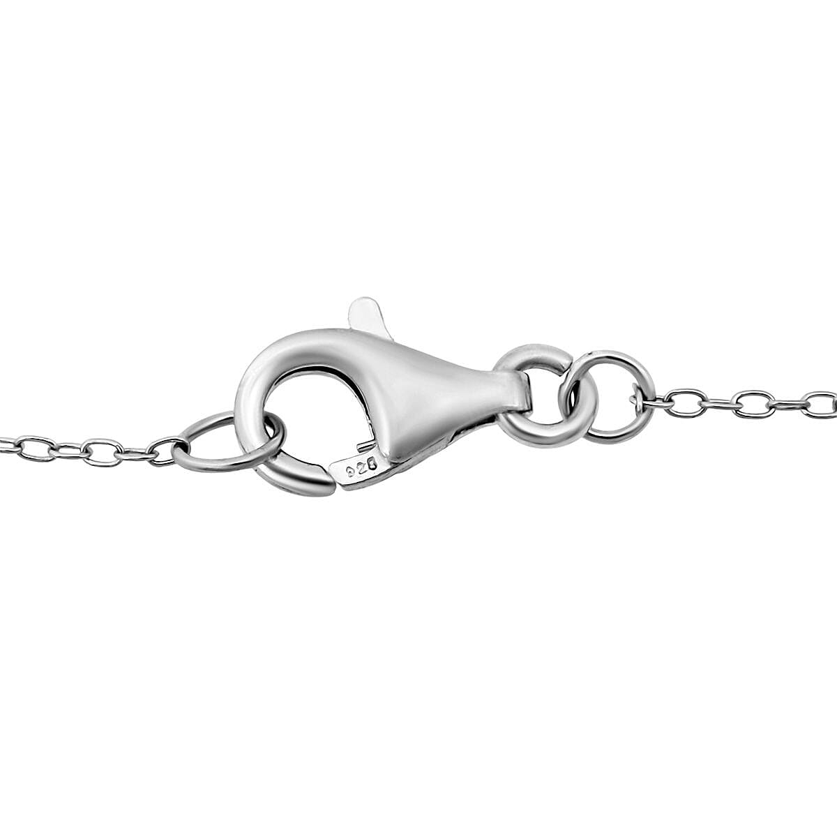 D'Joy Catalina Iolite and Pink Sapphire 1.15 ctw Pendant Necklace in Rhodium Over Sterling Silver 20 Inches image number 5