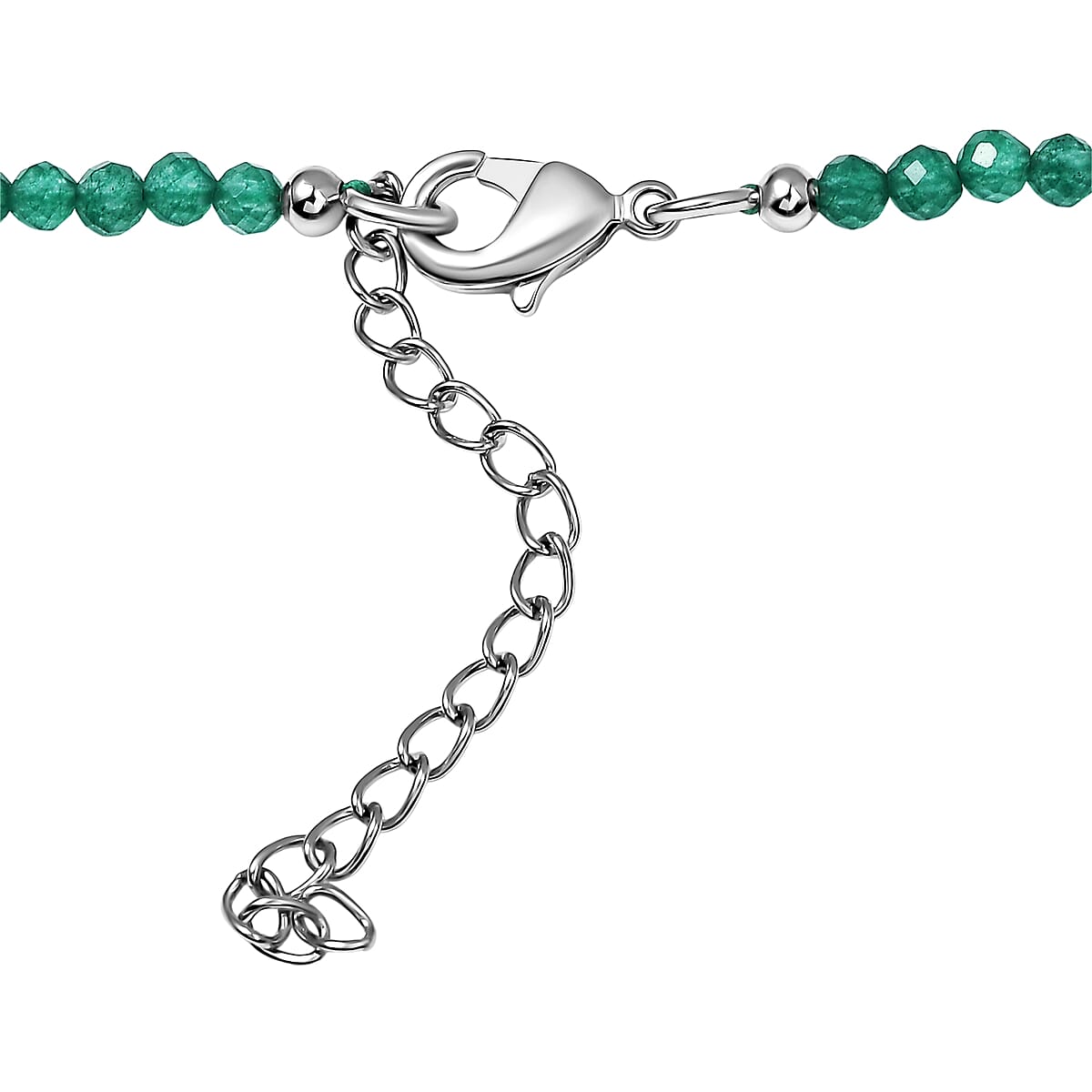 EverTure Verde Onyx, Hebei Peridot Pendant Necklace in Platinum Bond 30.20 ctw (20 Inches) image number 4