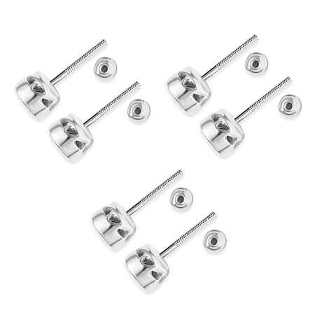 Rhodium Over Sterling Silver - Product card gallery slide 4 (10176709427513)