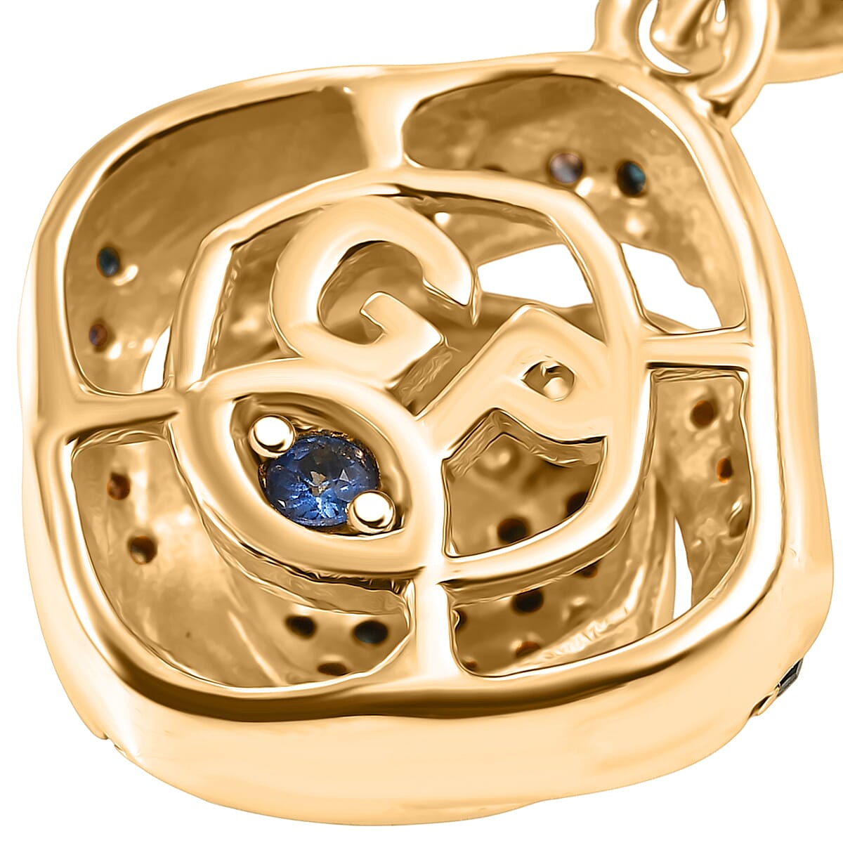 GP Celestial Dream Collection Multi Diamond 0.20 ctw Pendant Necklace in 18K Vermeil Yellow Gold Over Sterling Silver 20 Inches image number 5