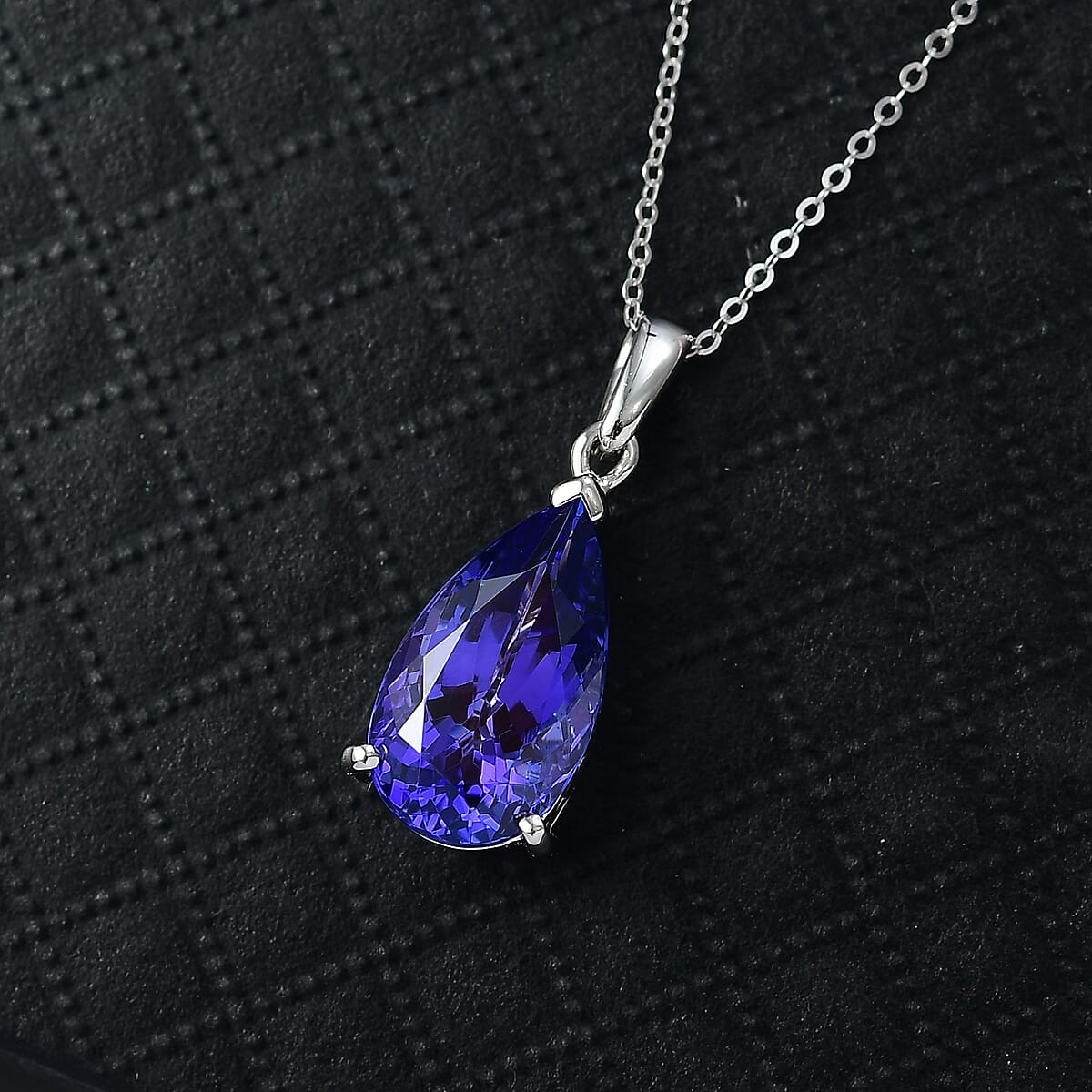 Rhapsody AAAA Tanzanite Solitaire Pendant Necklace in 950 Platinum 5.00 ctw (18 Inches) image number 1