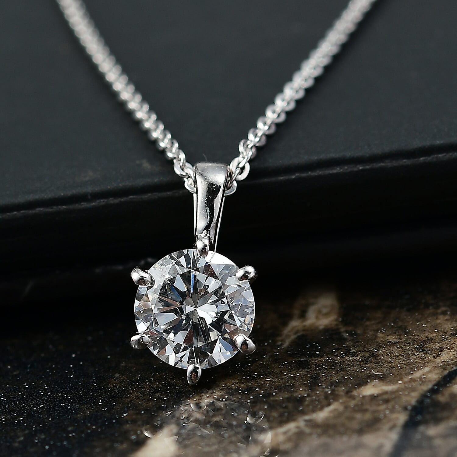 Rhodium Over Sterling Silver - Product card gallery slide 2 (9450087514367)