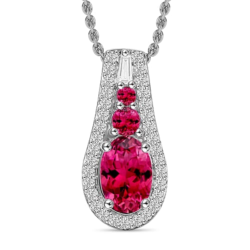 Rubellite / 10K White Gold - Product card gallery slide 1 (9433054576895)