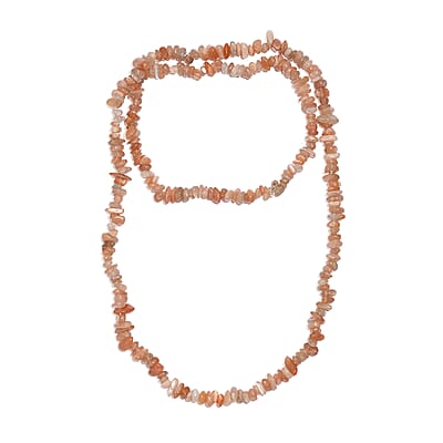 Set of 5 Multi Gemstone Chips Necklace 1466.00 ctw (30 Inches)