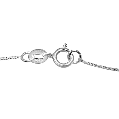 D'Joy Star Ruby, White Zircon Pendant Necklace in Rhodium Over Sterling Silver 2.00 ctw (20 Inches)