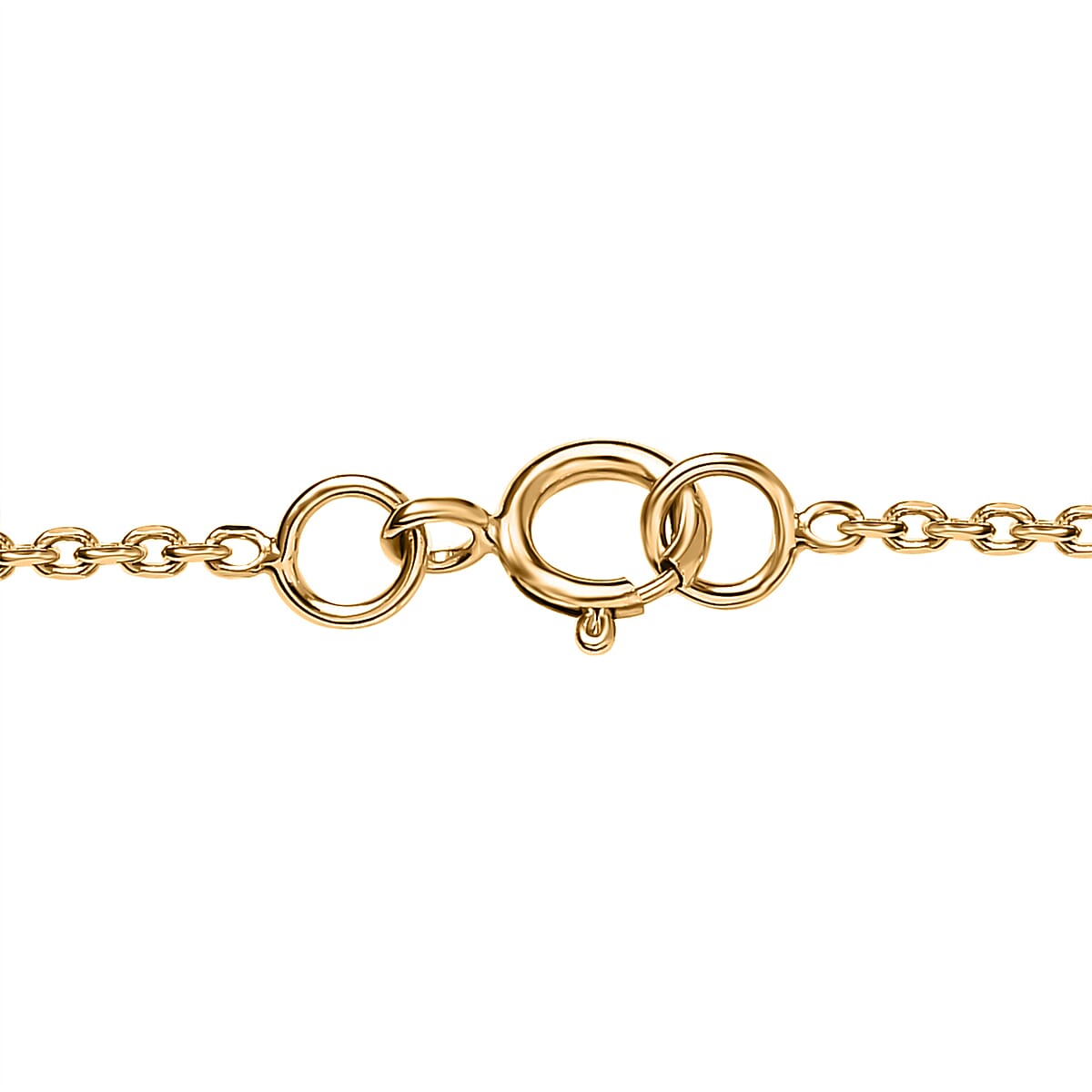 AAA Red Zircon and Luxuriant Lab Grown Diamond E-F VS 4.50 ctw Crownfire Pendant Necklace in 10K Yellow Gold 18 Inches image number 5