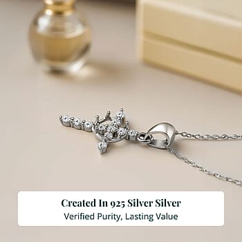 Rhodium Over Sterling Silver - Product card gallery slide 3 (10176712966457)