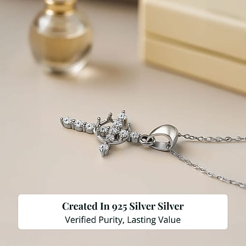 Rhodium Over Sterling Silver - Product card gallery slide 3 (9433103401215)