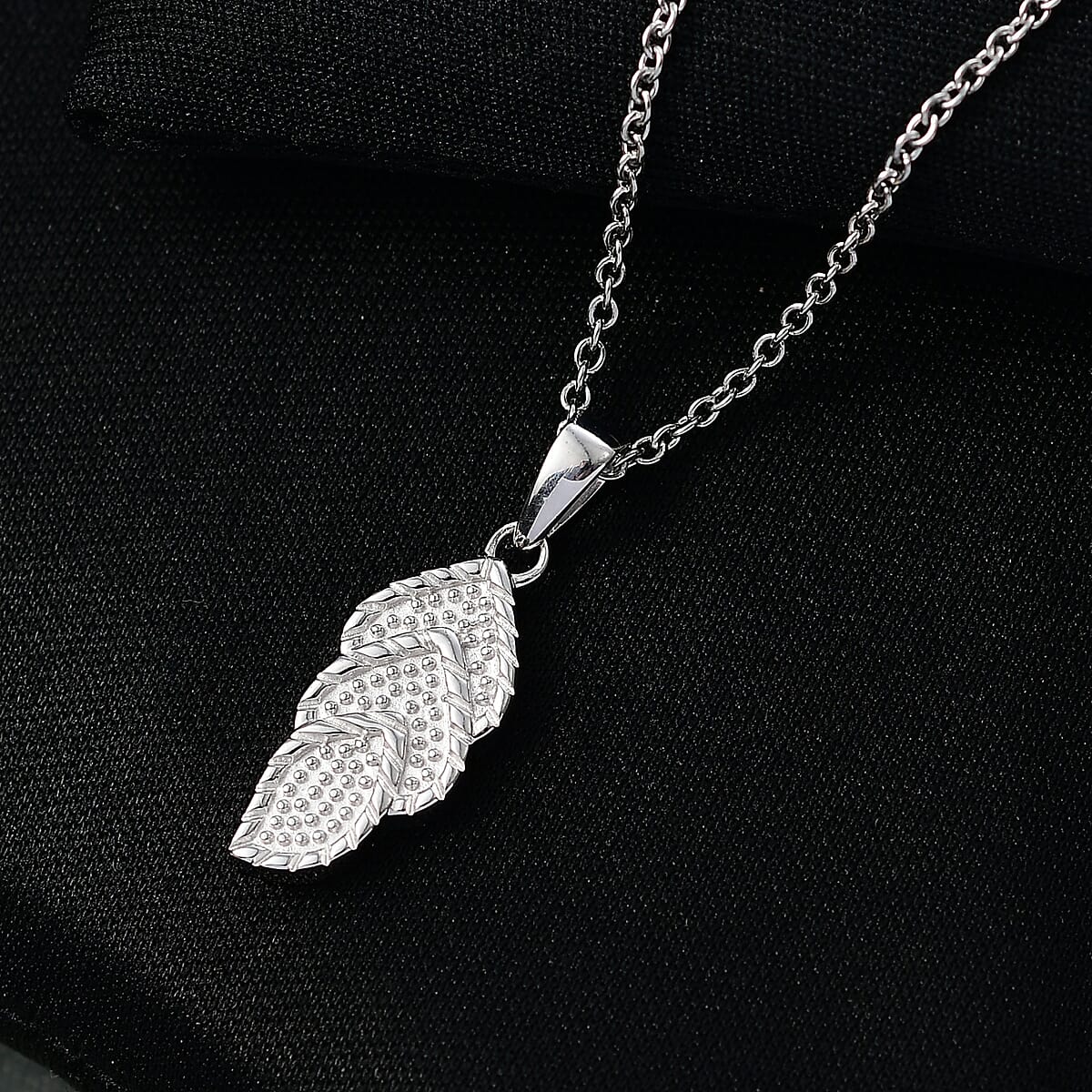 D'Joy Fancy Pendant in Platinum Over Sterling Silver with Stainless Steel Chain (20 Inches) image number 1