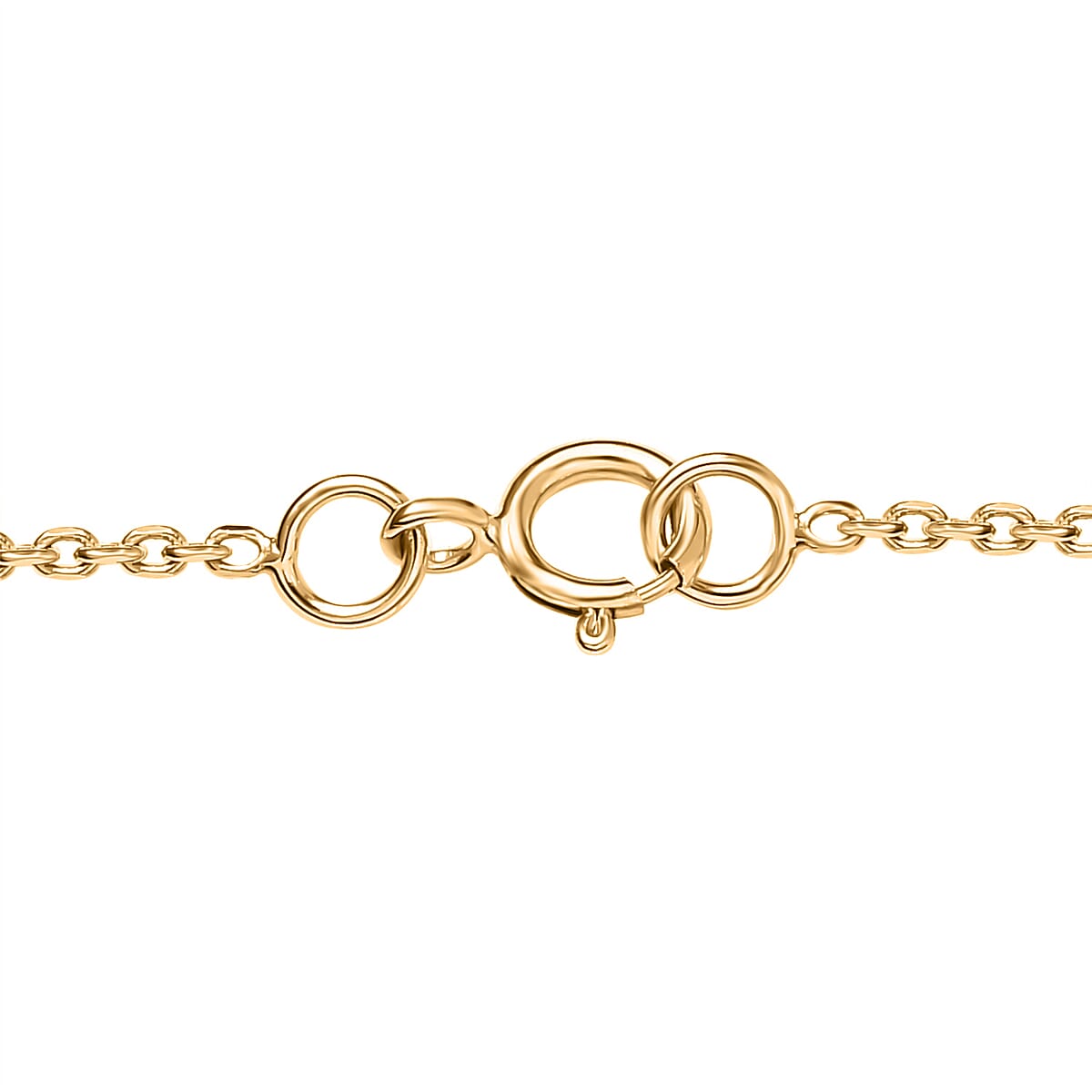 White Diamond 0.20 ctw Pendant Necklace in 14K Yellow Gold Over Sterling Silver 18 Inches image number 4