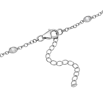 GP Celestial Dream Collection Polki Diamond Butterfly Pendant Necklace in Platinum Over Sterling Silver 3.50 ctw (20 Inches)