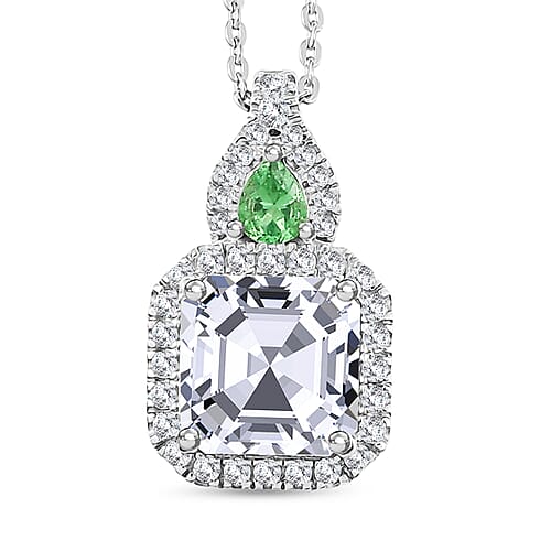 Moissanite & Tsavorite Garnet - Product card gallery slide 1 (9433129353471)