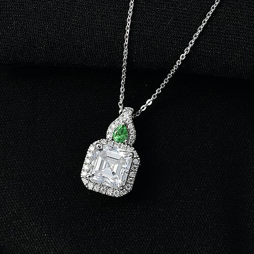 Moissanite & Tsavorite Garnet - Product card gallery slide 2 (9433129353471)