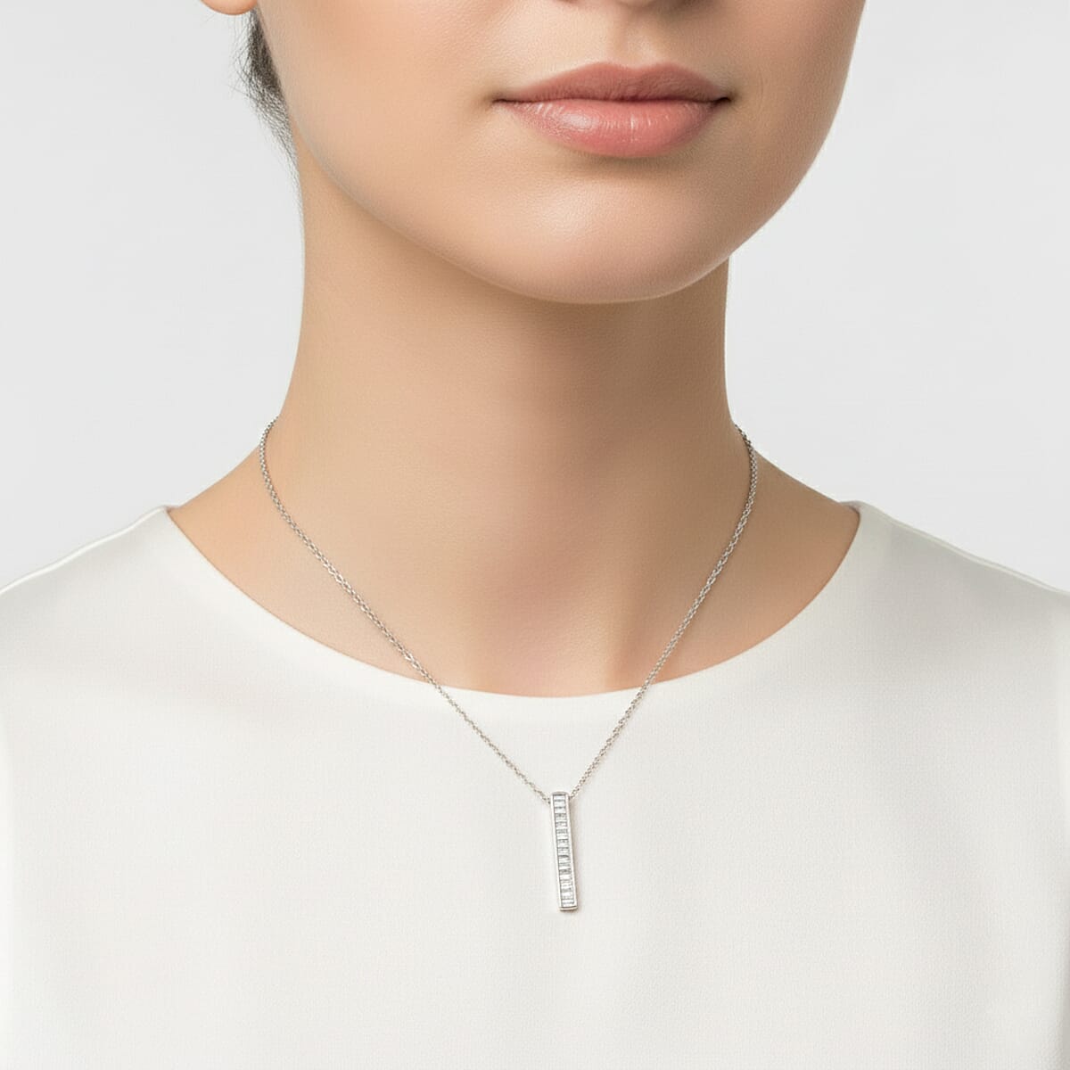 Luxuriant Lab Grown Diamond G-H VS 0.75 ctw Pendant Necklace in Sterling Silver 18 Inches image number 2