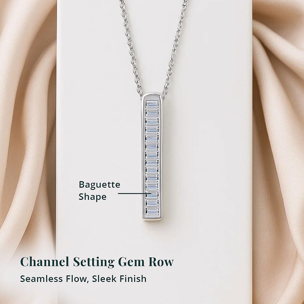 Luxuriant Lab Grown Diamond G-H VS 0.75 ctw Pendant Necklace in Sterling Silver 18 Inches image number 4