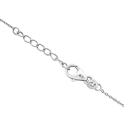 Luxuriant Lab Grown Diamond G-H VS 0.75 ctw Axis of Light Pendant Necklace in Sterling Silver 18 Inches