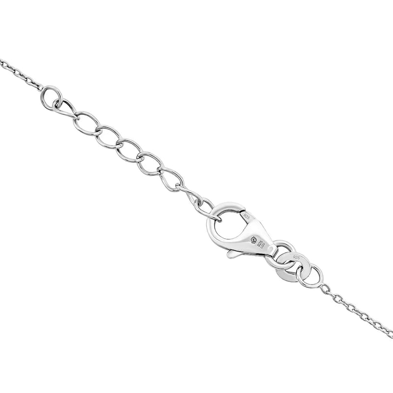 Luxuriant Lab Grown Diamond G-H VS 0.75 ctw Axis of Light Pendant Necklace in Sterling Silver 18 Inches